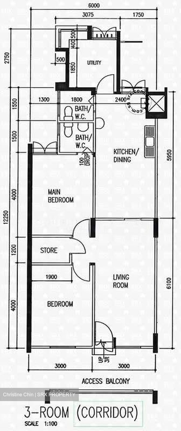 Blk 106 Ang Mo Kio Avenue 4 (Ang Mo Kio), HDB 3 Rooms #594546561